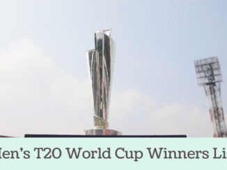Men's T20 World Cup Winners List