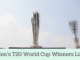 Men's T20 World Cup Winners List