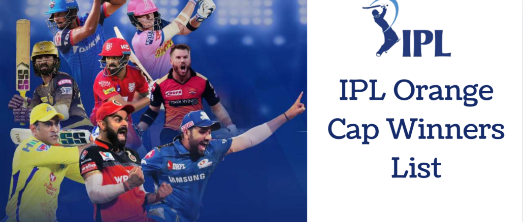 IPL Orange Cap Winners List