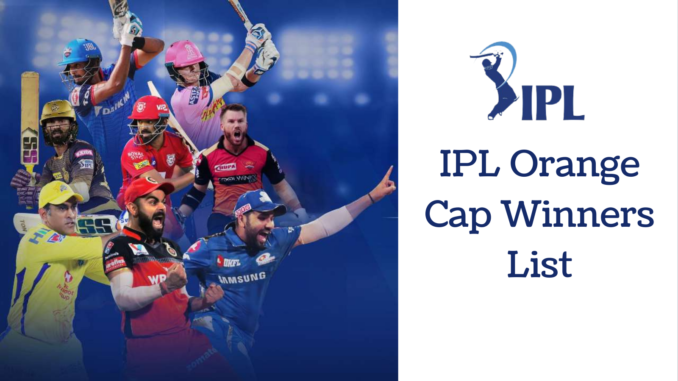 IPL Orange Cap Winners List