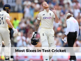 Most Sixes in Test Cricket