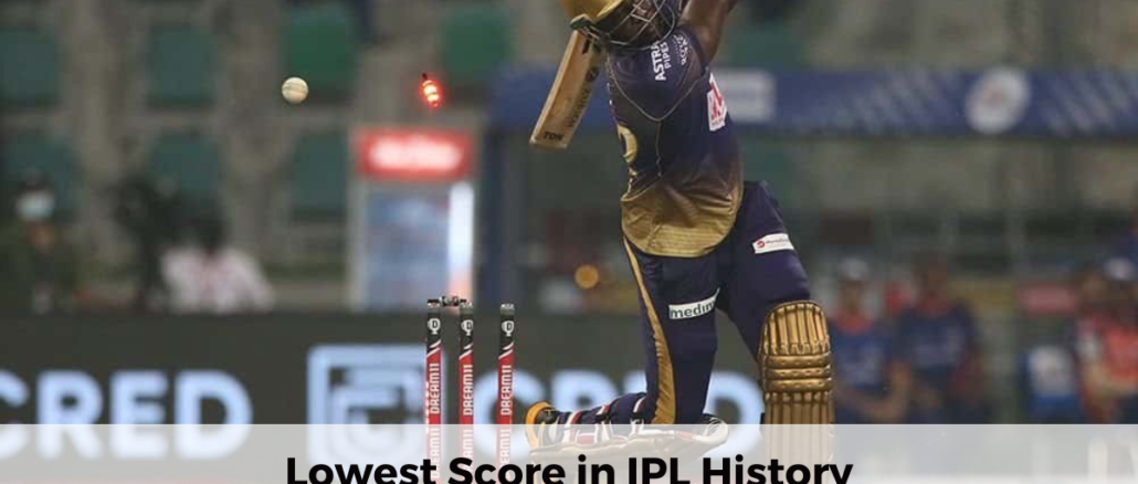 lowest score in ipl history