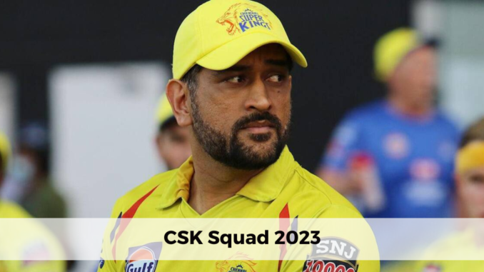 csk squad 2023