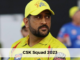csk squad 2023
