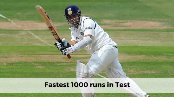 fastest 1000 runs in test