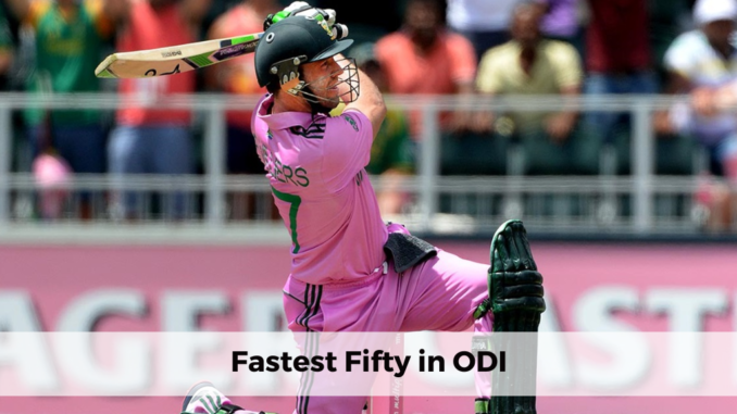 fastest 50 in odi