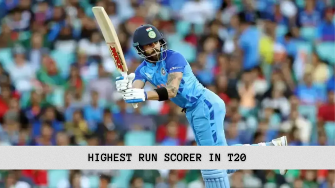 highest run scorer in t20