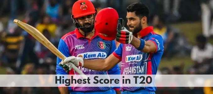 Highest Score in T20