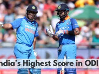 Indias highest score in ODI