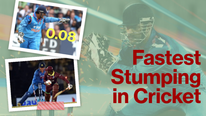 Fastest Stumping in Cricket