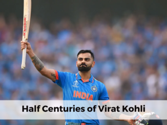 half centuries of Virat Kohli