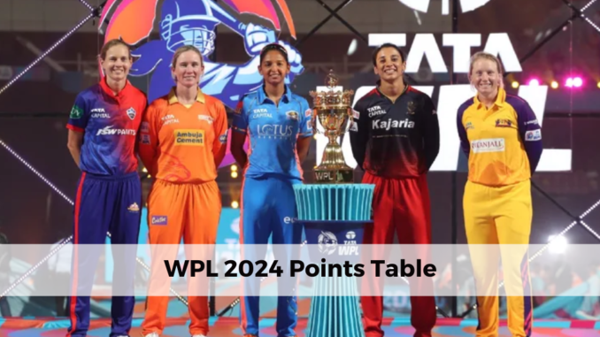 WPL 2024 Points Table