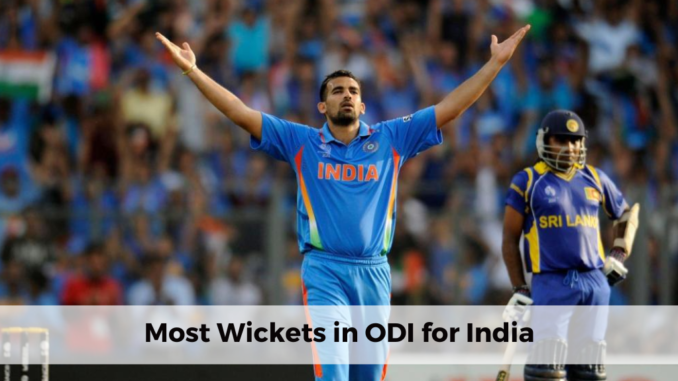 Most wickets in ODI for India