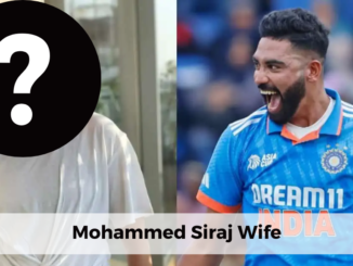 Mohammed Siraj wife