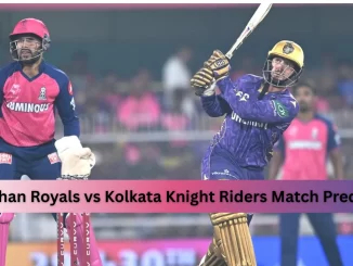 Rajasthan Royals vs Kolkata Knight Riders Match Prediction