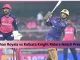 Rajasthan Royals vs Kolkata Knight Riders Match Prediction